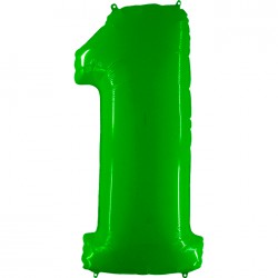 Super Size - Fluorescent Green Number Balloons