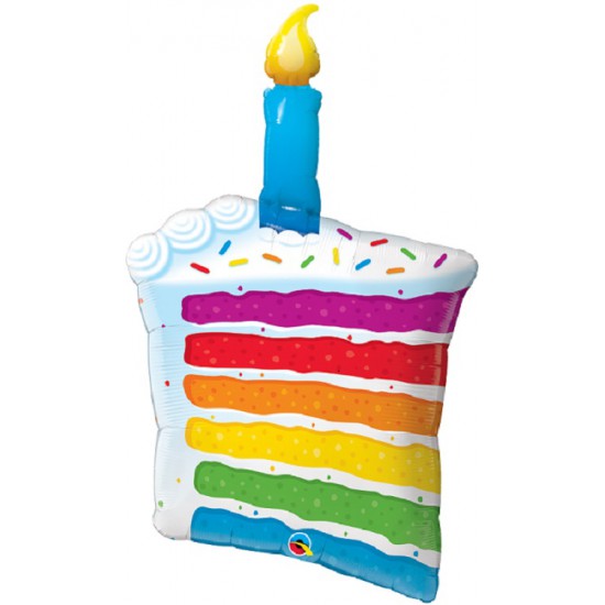 Cake Slice & Candle -Birthday Cake 